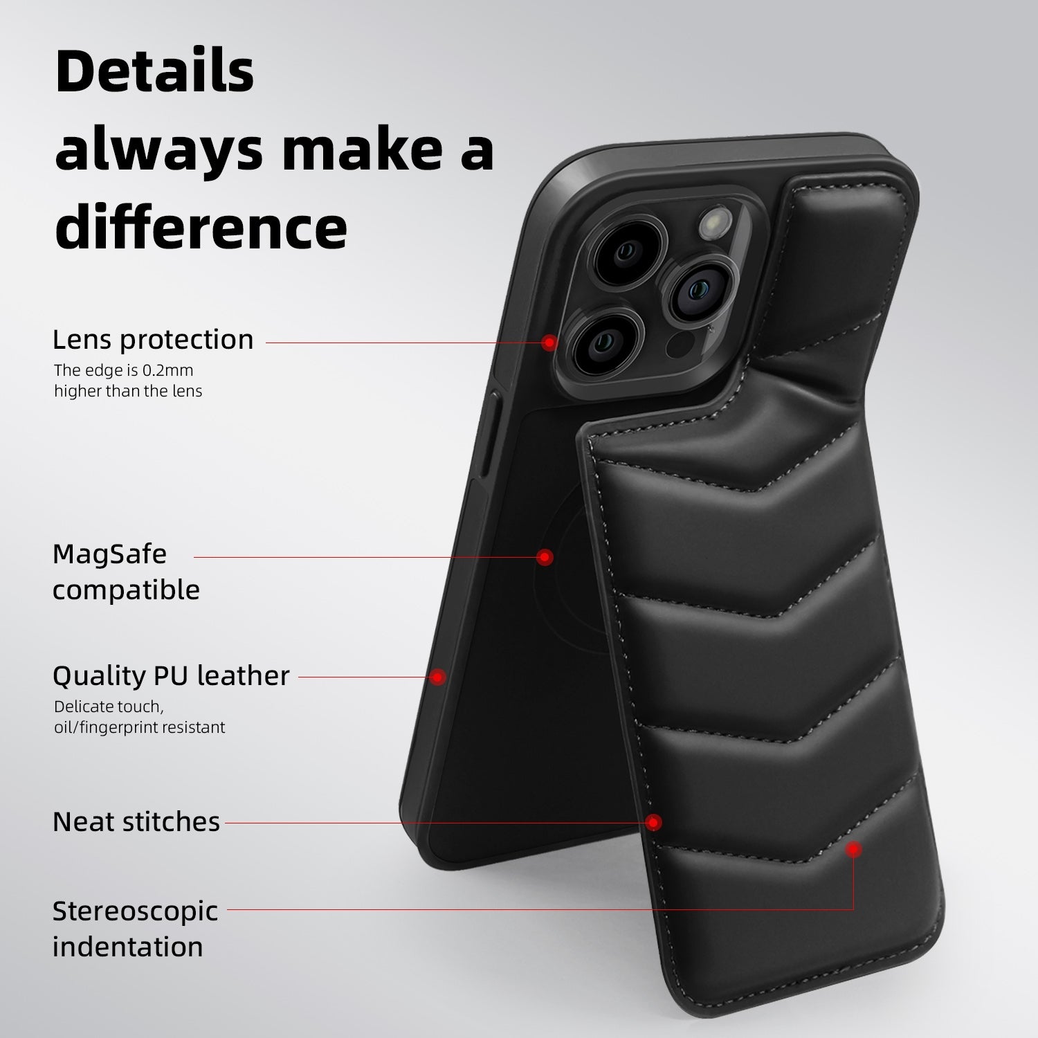 Cover piumino con appoggio e MagSafe