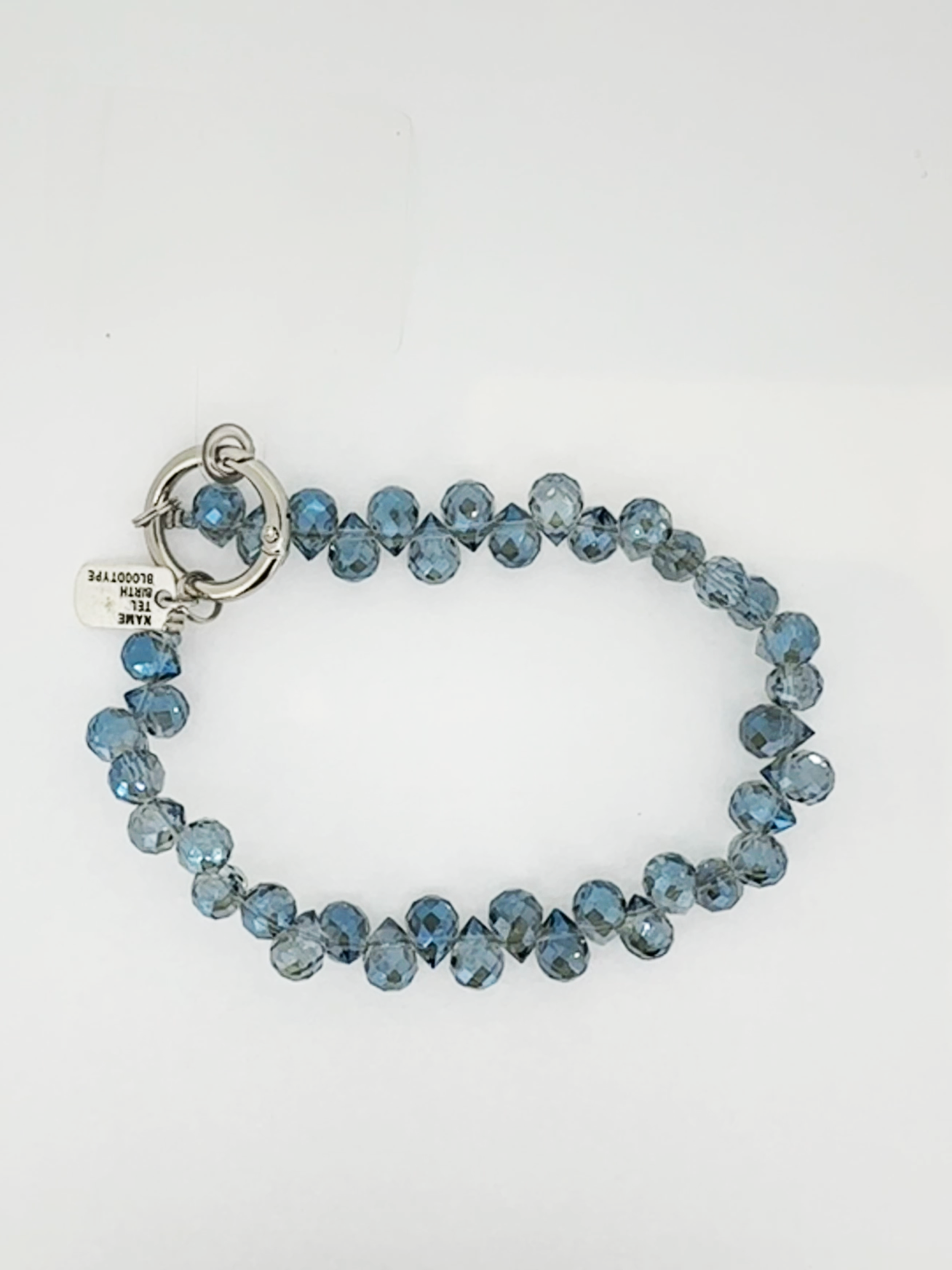 Bracciale porta telefono cristal azzurro