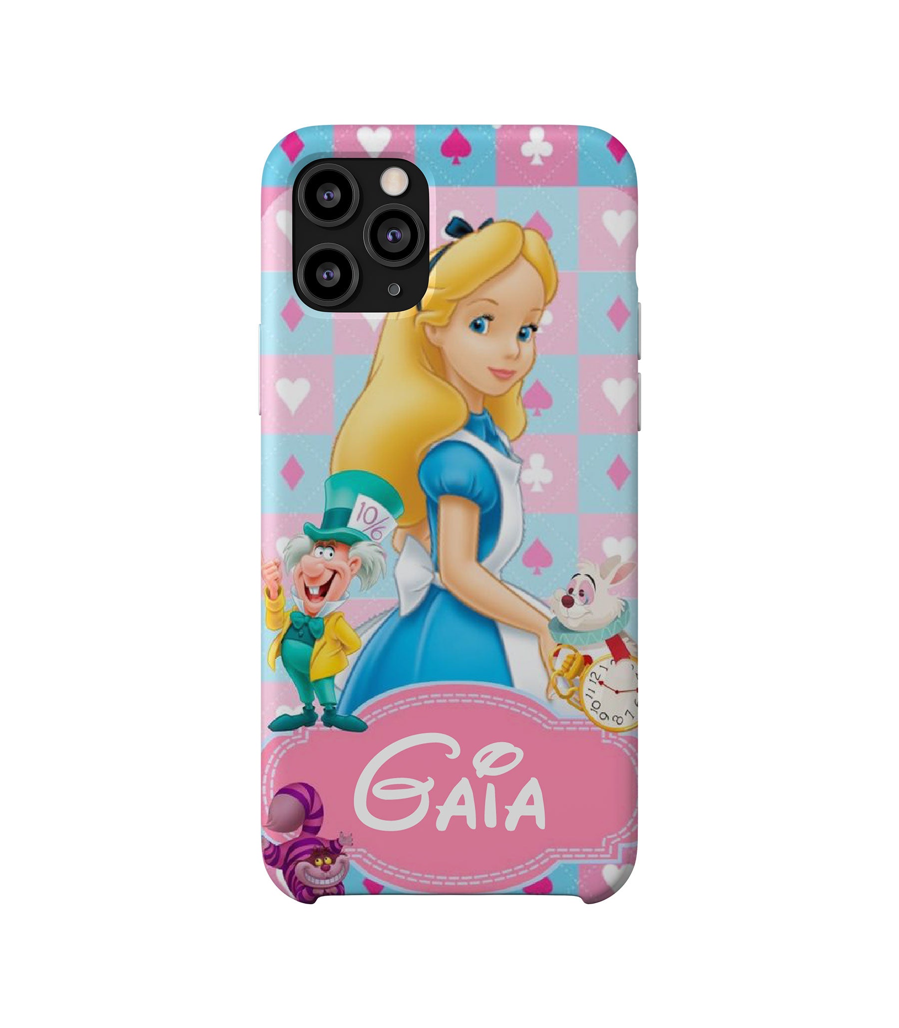 Cover Personalizzata per smartphone - Alice con nome personalizzato