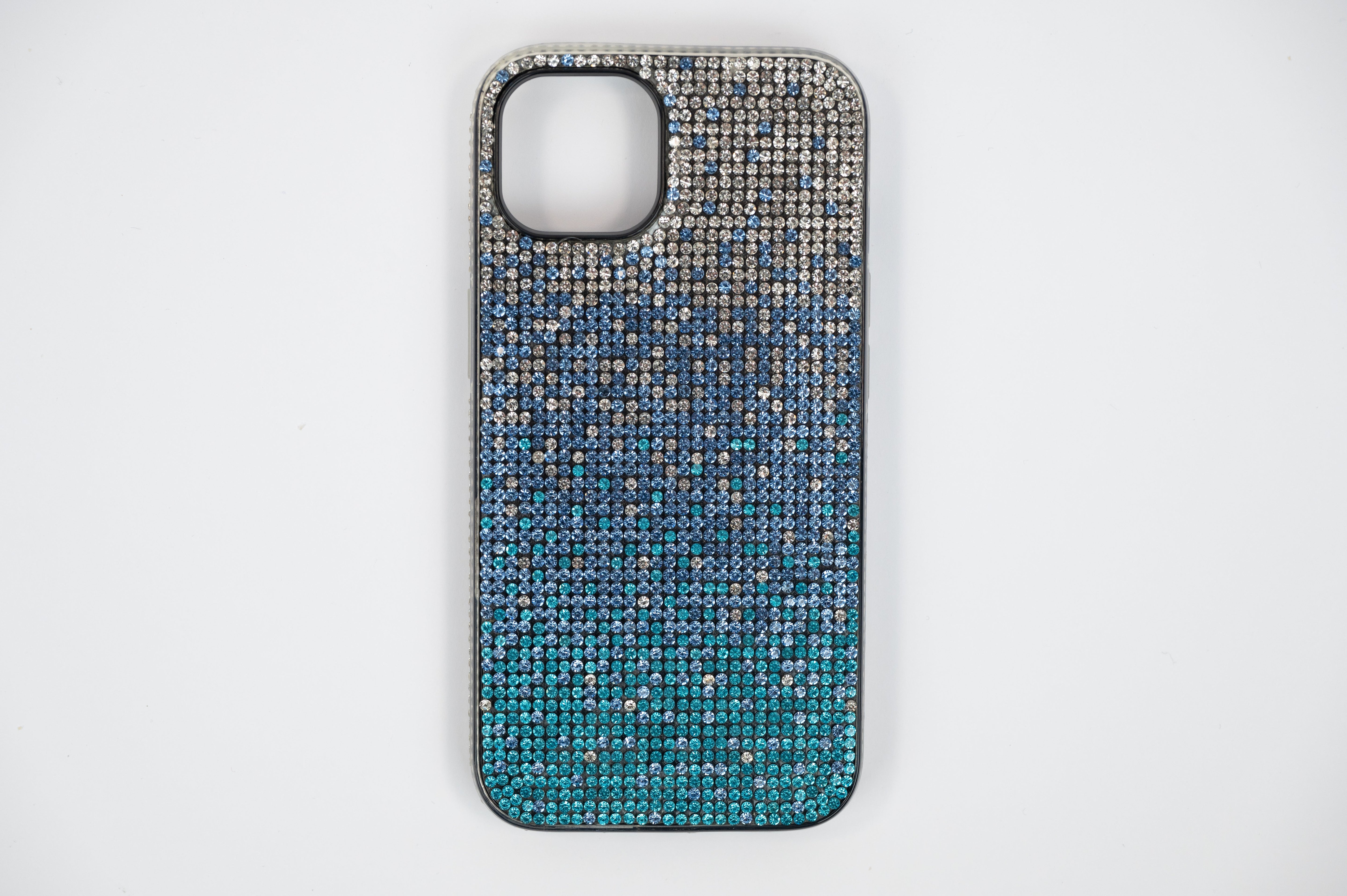 Cover Diamanti Blu e Azzurri - Apple