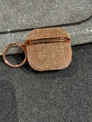 Custodia AirPods strass rosa