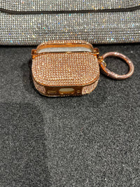 Custodia AirPods strass rosa