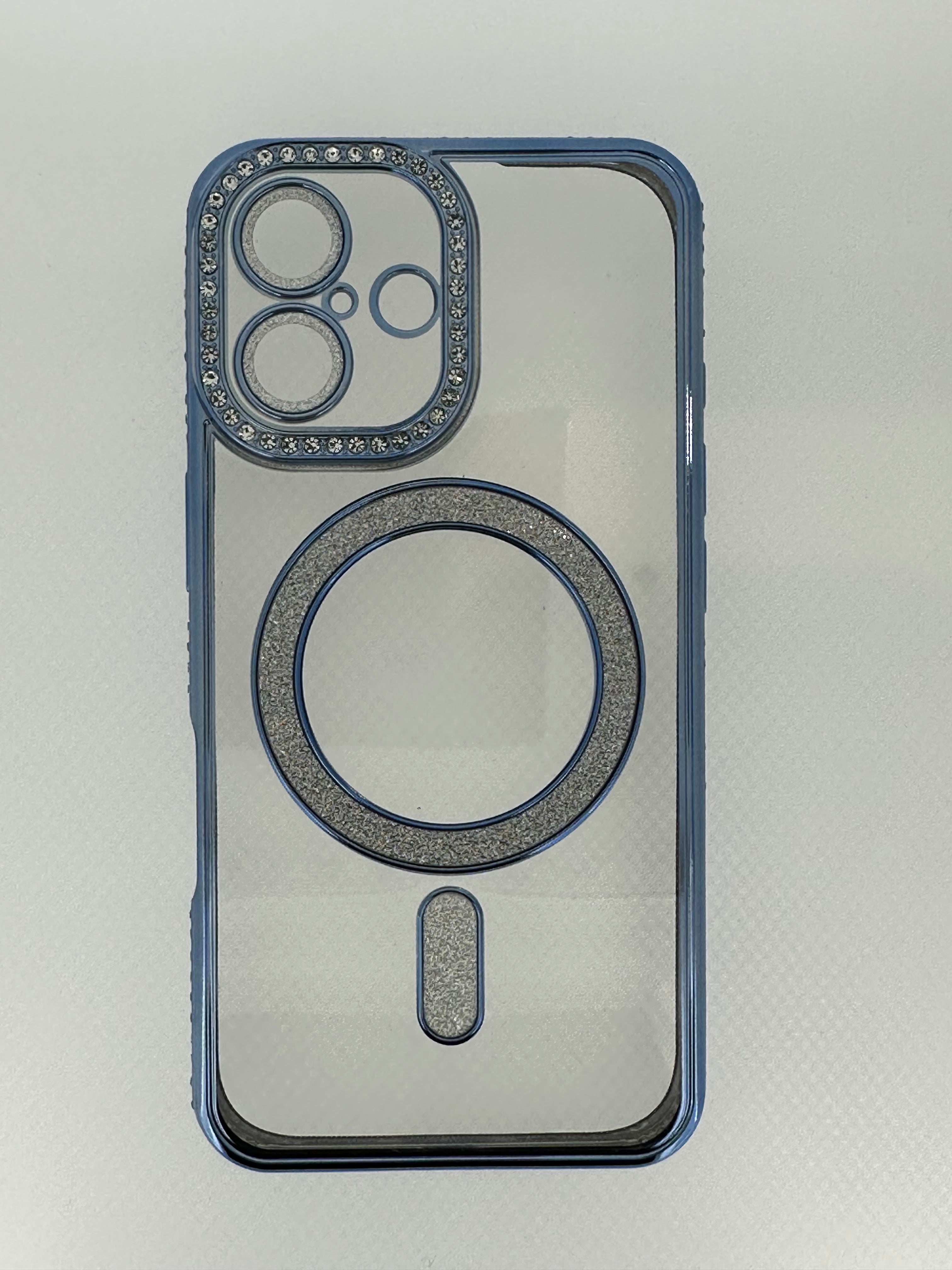 Cover MagSafe Glitter Azzurro