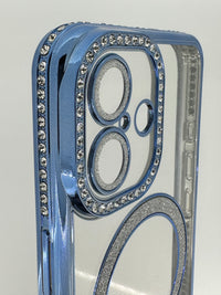Cover MagSafe Glitter Azzurro