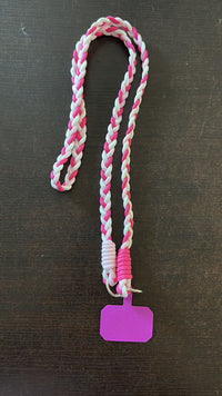 Cordino per Telefono in tessuto treccia fuxia - Samsung