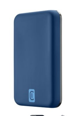 Power bank MagSafe blu