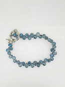 Bracciale porta telefono cristal azzurro