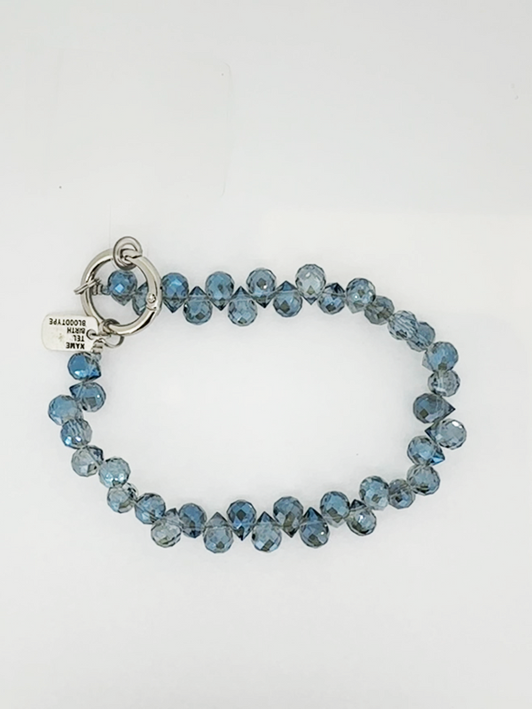 Bracciale porta telefono cristal azzurro