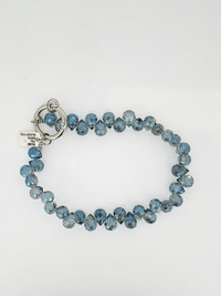 Bracciale porta telefono cristal azzurro - Oppo