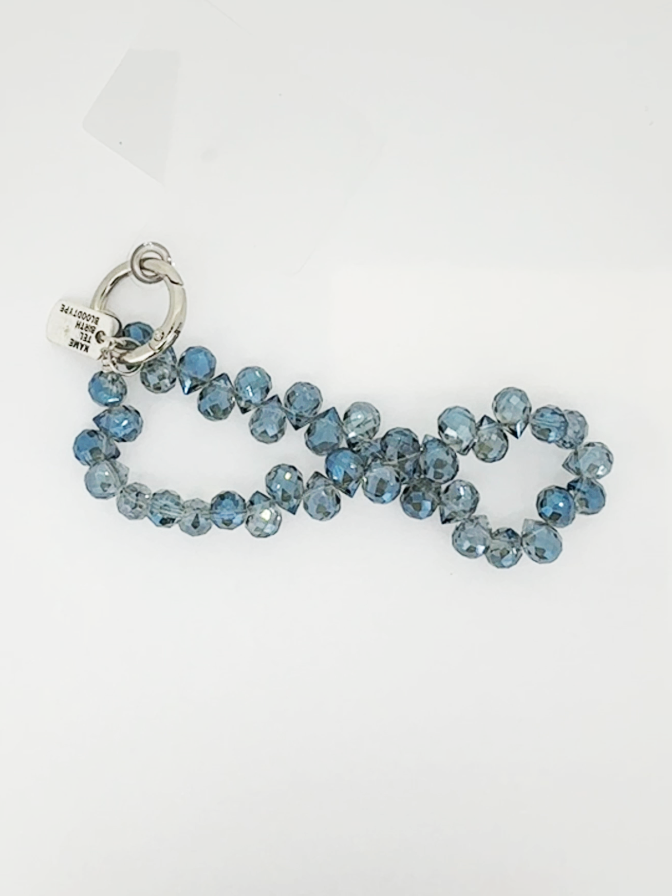 Bracciale porta telefono cristal azzurro
