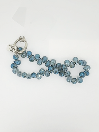 Bracciale porta telefono cristal azzurro