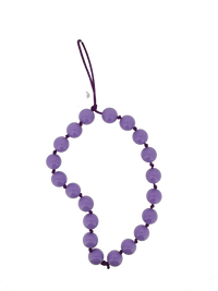 Bracciale porta telefono in perle lilla
