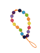 Bracciale porta telefono in perle multicolor