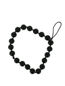 Bracciale porta telefono in perle nere