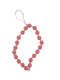 Bracciale porta telefono in perle rosa - Oppo