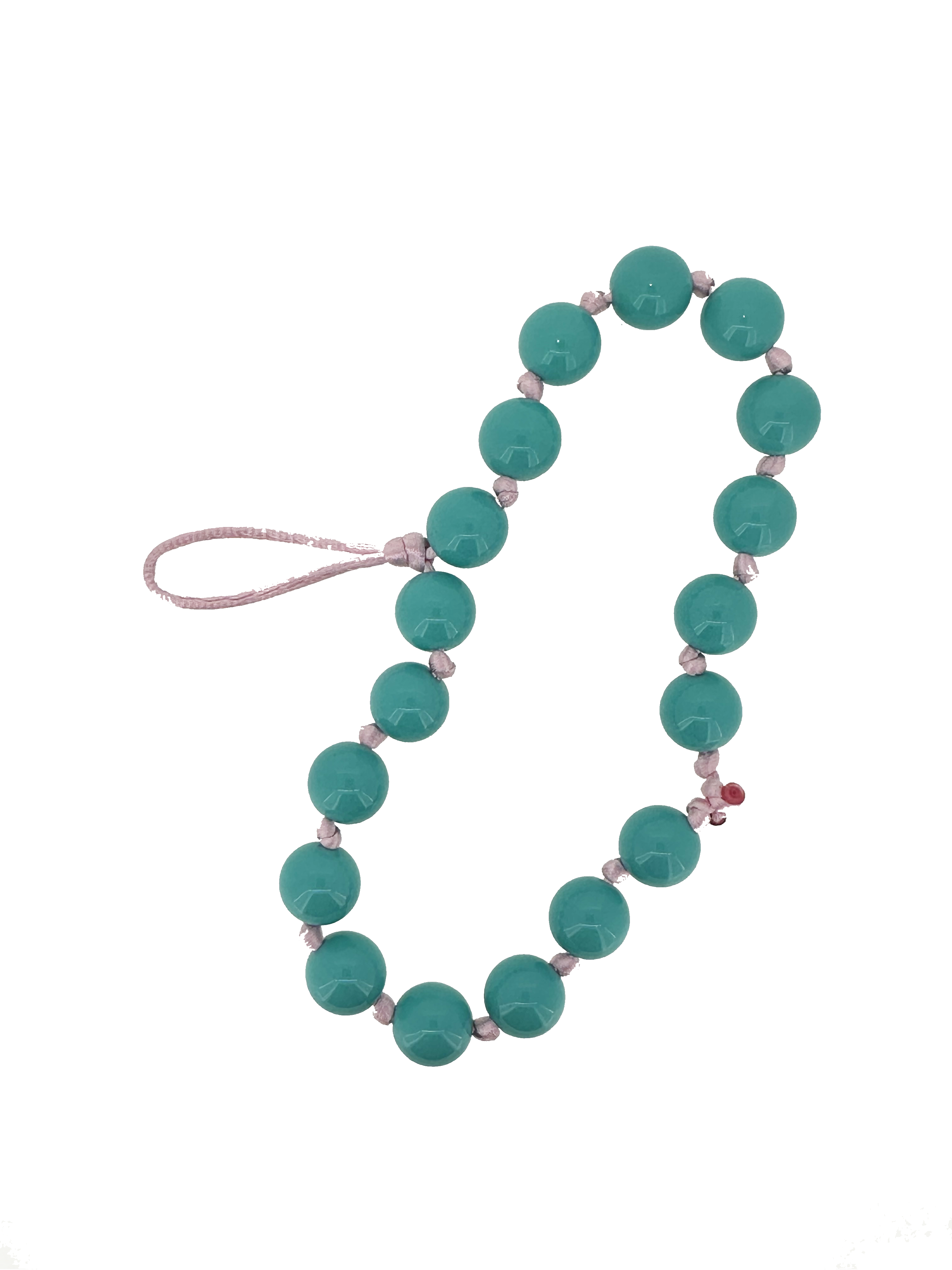 Bracciale porta telefono in perle tiffany - Huawei