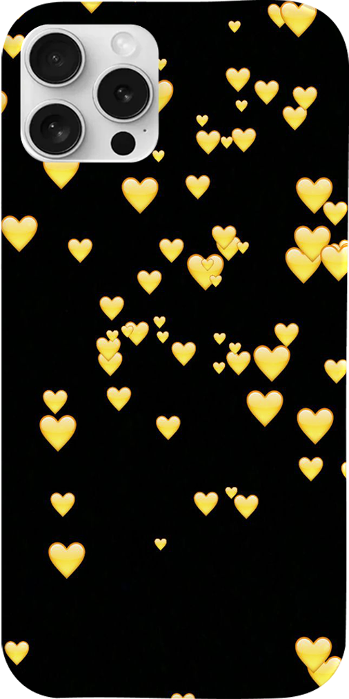 Cover cuori oro - Huawei