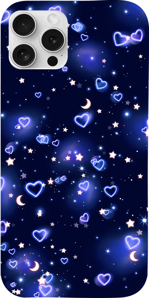 Cover cuori viola - Huawei