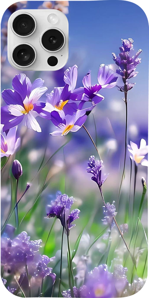 Cover fiori lilla - Samsung