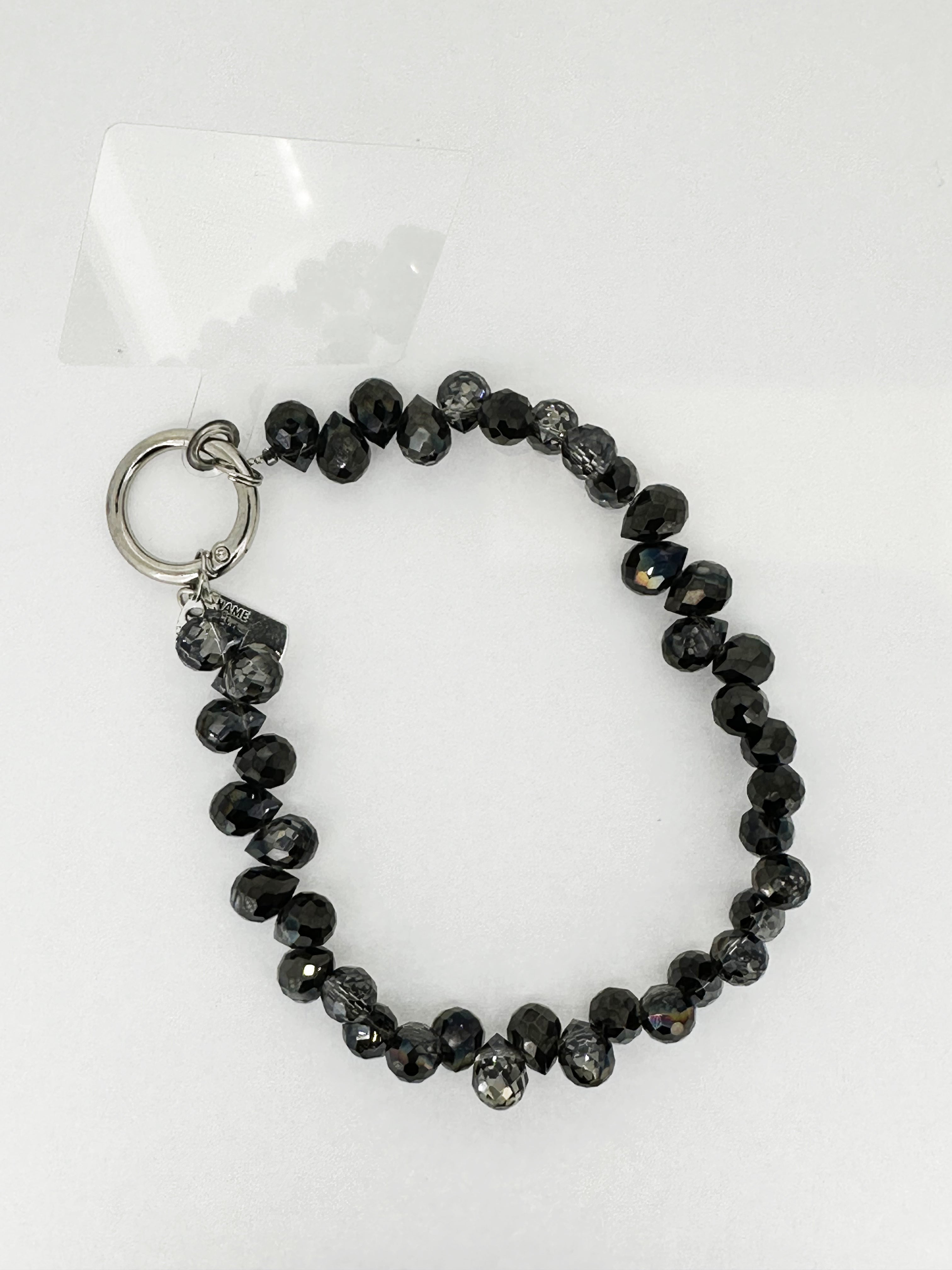 Bracciale porta telefono cristal nero