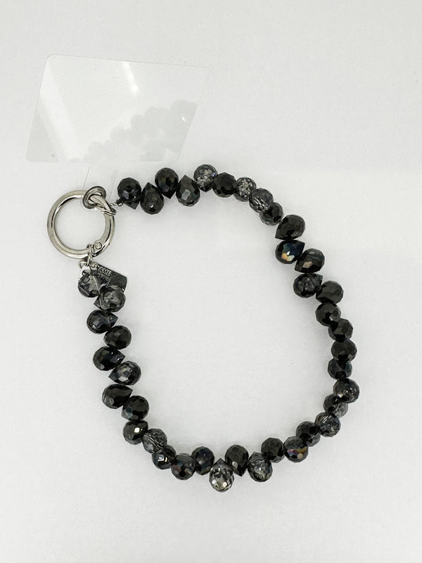 Bracciale porta telefono cristal nero