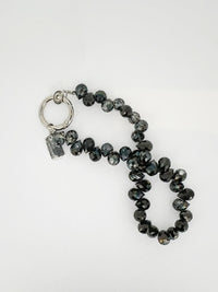 Bracciale porta telefono cristal nero