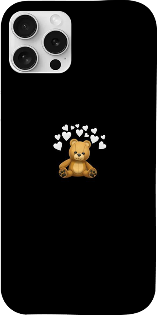 Cover orsetto e cuori - Apple