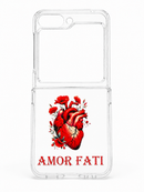 Cover Amor Fati – Cuore Anatomico & Papaveri Rossi