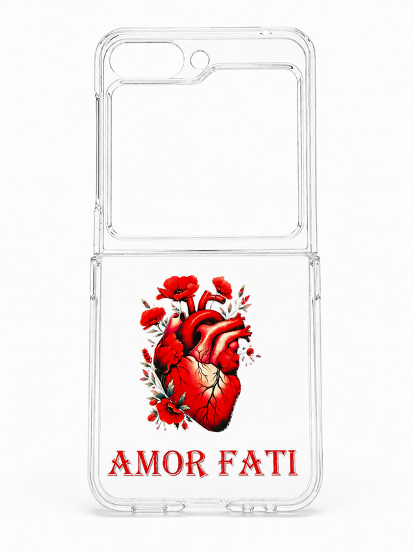 Cover Amor Fati – Cuore Anatomico & Papaveri Rossi